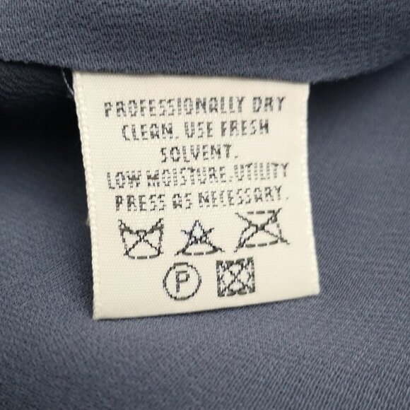 AKA Eddie Bauer Ladies Dark Grey Button Front Midi Lined Sleeveless Dress - Picture 5 of 8